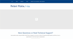 Desktop Screenshot of patientportalhelp.com