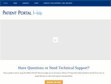 Tablet Screenshot of patientportalhelp.com